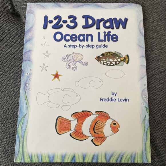 5 Learn To Draw Books Dinosaurs Farm Animals Penguins Sharks Wolves Kids Fun Art - Picture 7 of 7